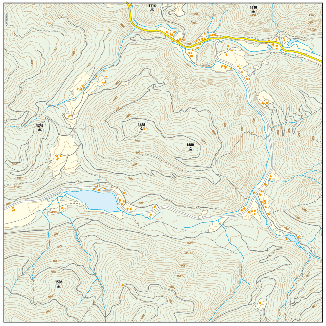 constructing a topographic map